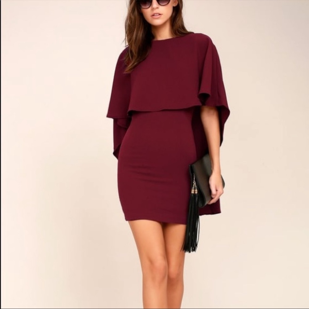 Lulu Best is Yet to Come Burgundy Backless Dress